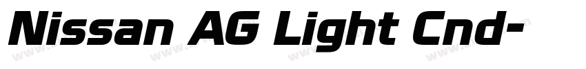Nissan AG Light Cnd字体转换